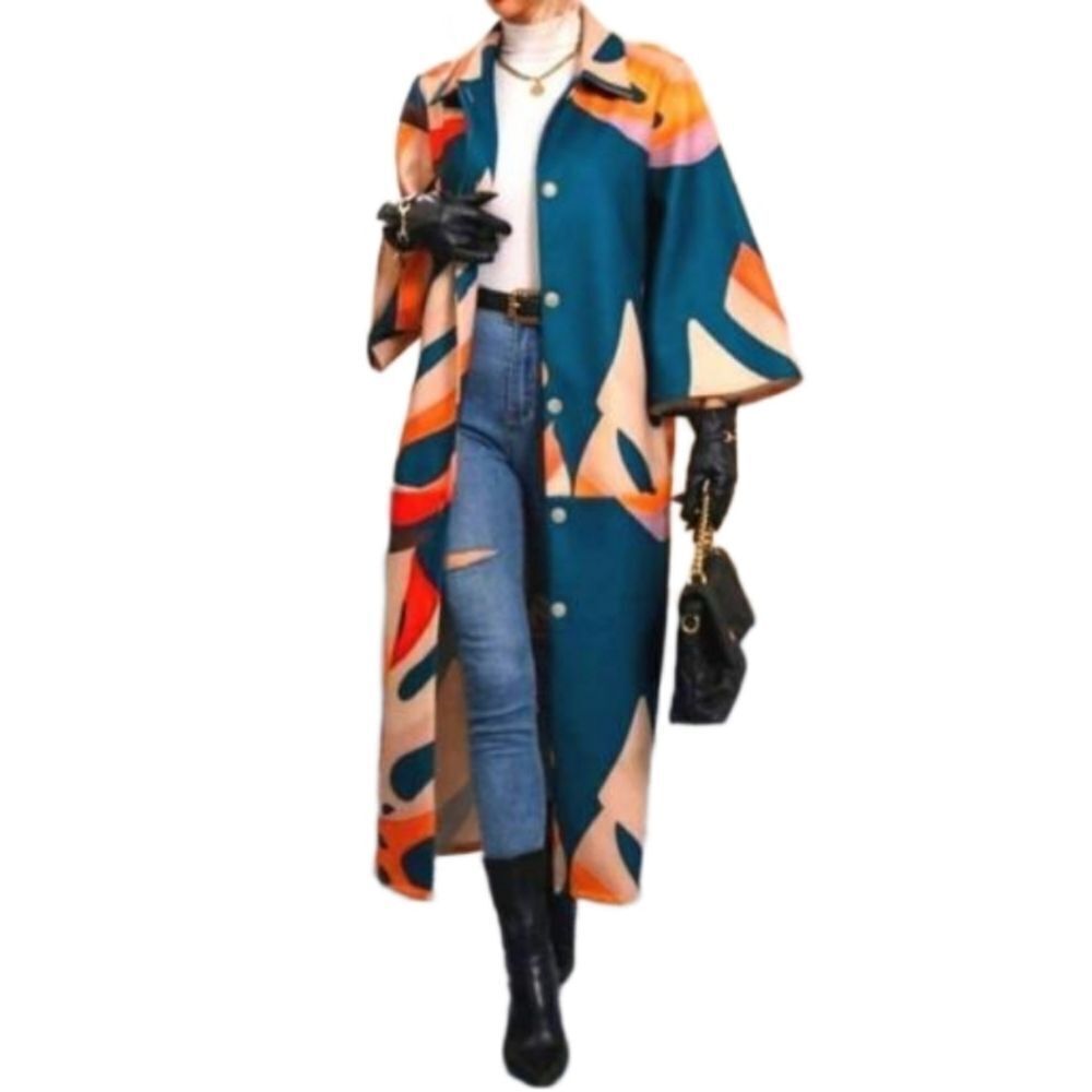 Nwt multicolor Overcoat sz large